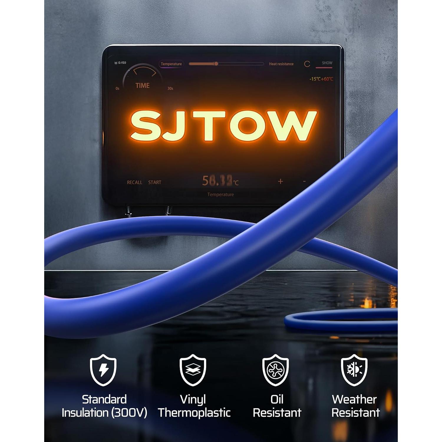 Carrete de Cable Retráctil DEWENWILS 12M 12AWG 6 Salidas