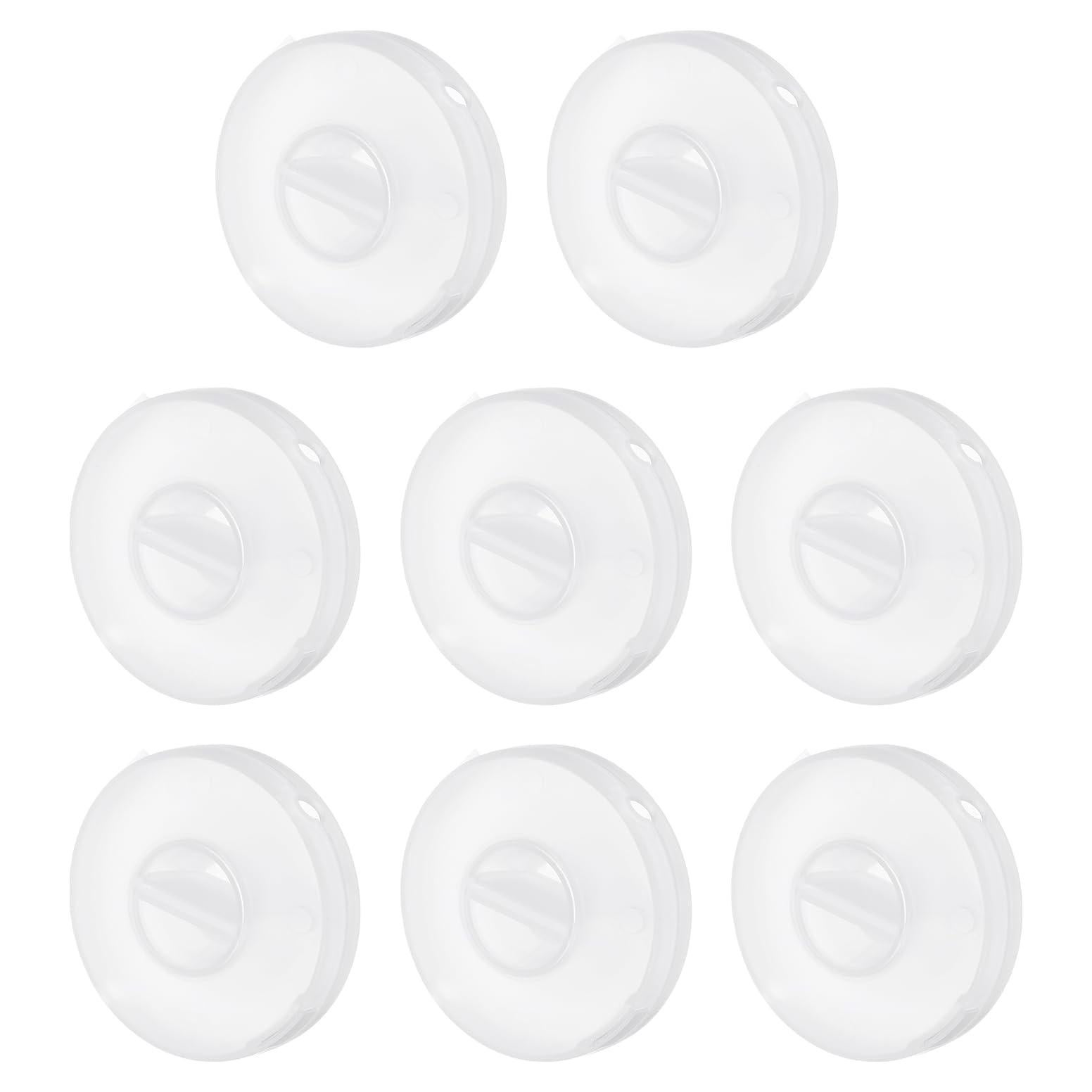 Enrollador de Cuerda Ciega uxcell - 8 Piezas de Plástico Transparente