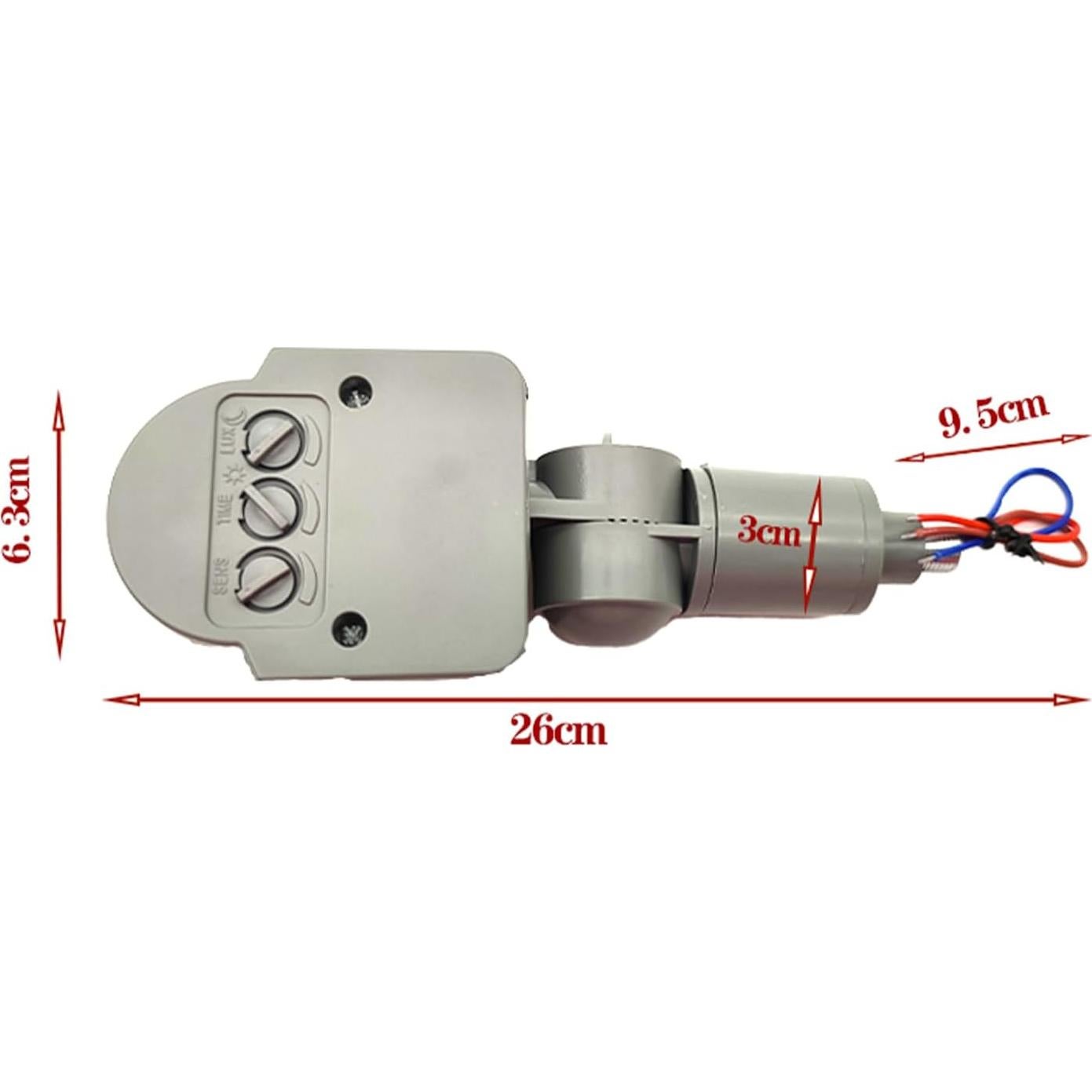 Detector de Movimiento PIR HANNAHONG 12m Impermeable para Exteriores