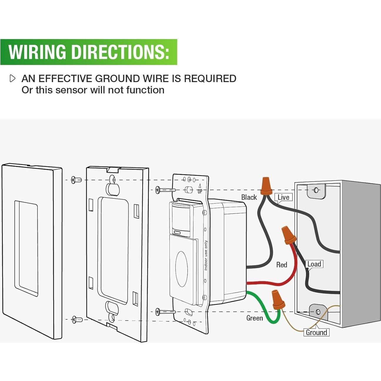 Interruptor de Luz con Sensor de Movimiento RAYZEEK RZ020 10A