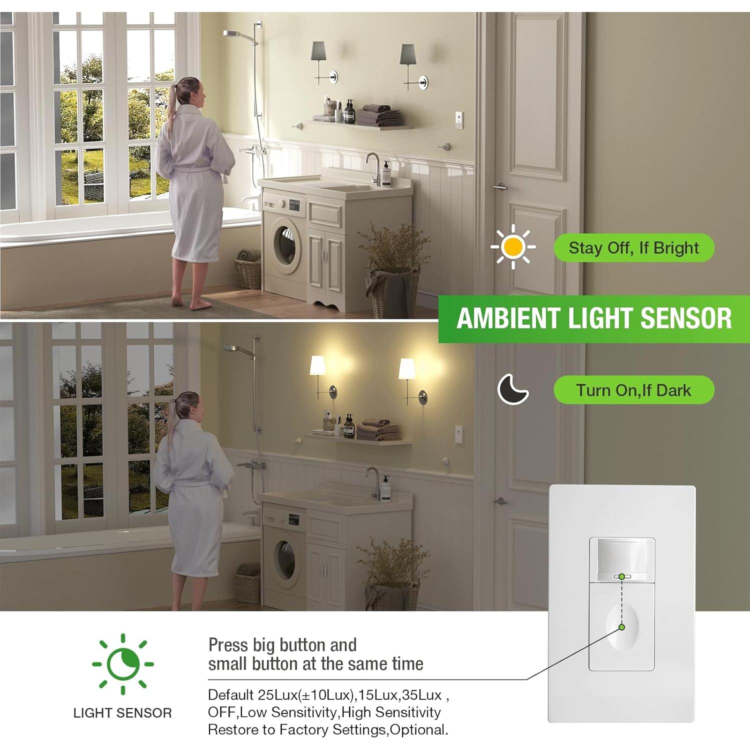 Interruptor de Luz con Sensor de Movimiento RAYZEEK RZ020 10A