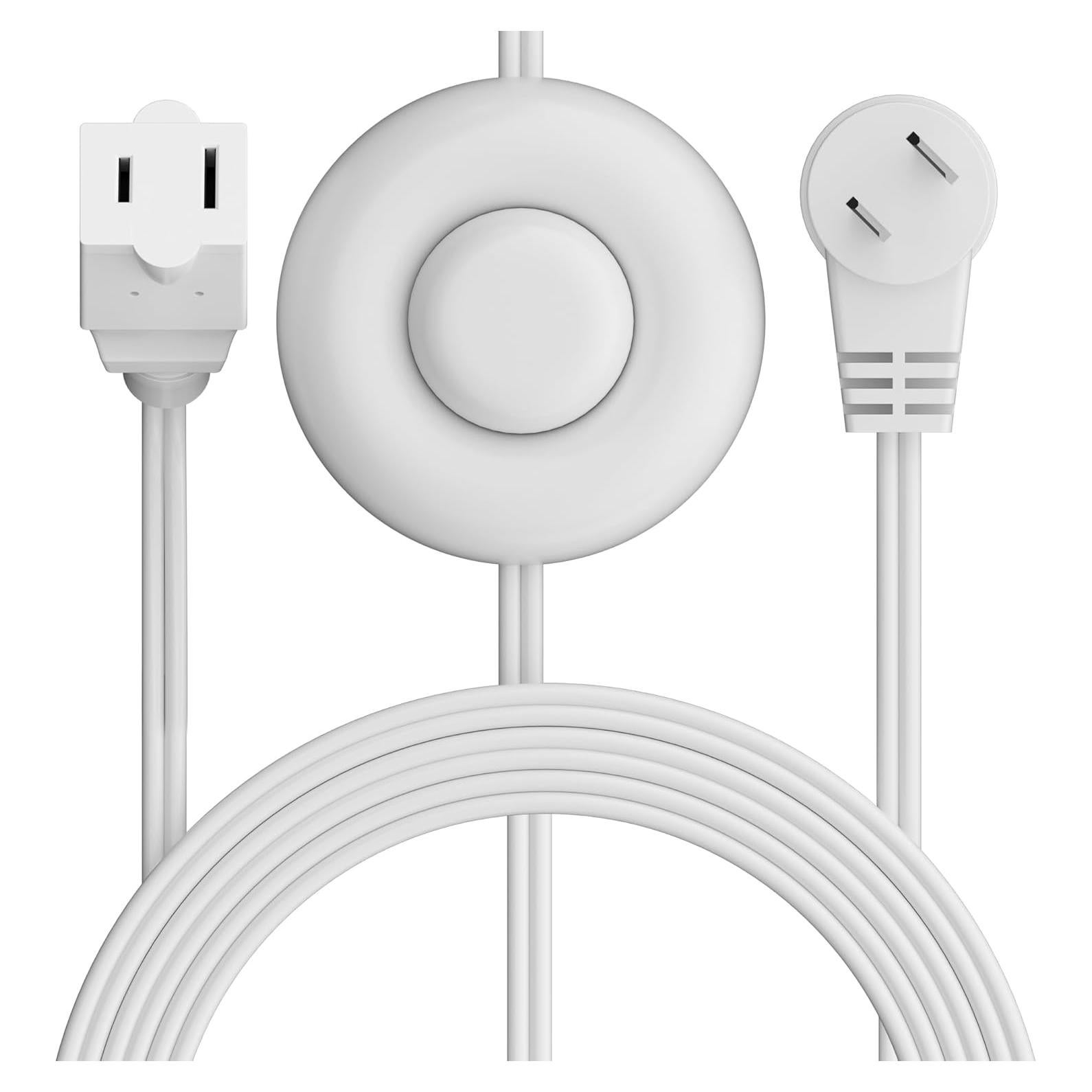 Cable de Extensión HiFind 1.22m con Interruptor de Pie Blanco