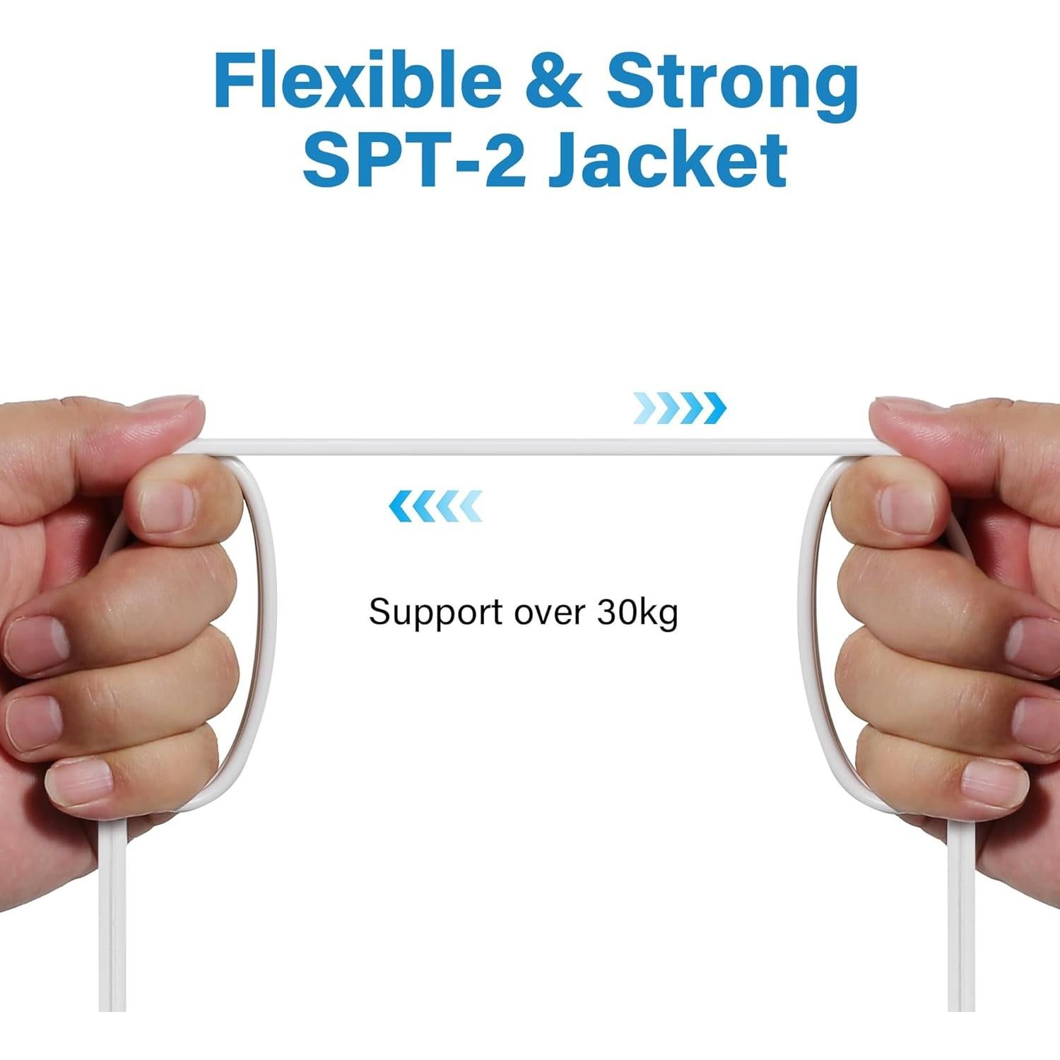 Cable de Extensión HiFind 1.22m con Interruptor de Pie Blanco