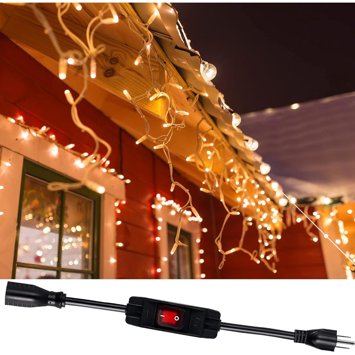 Cable de Extensión Impermeable Makevivi 0.46m con Interruptor