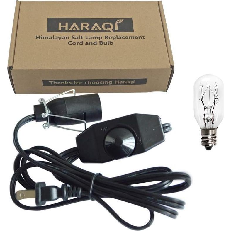 Cable y Bombilla Regulable para Lámpara de Sal Haraqi 1.83m