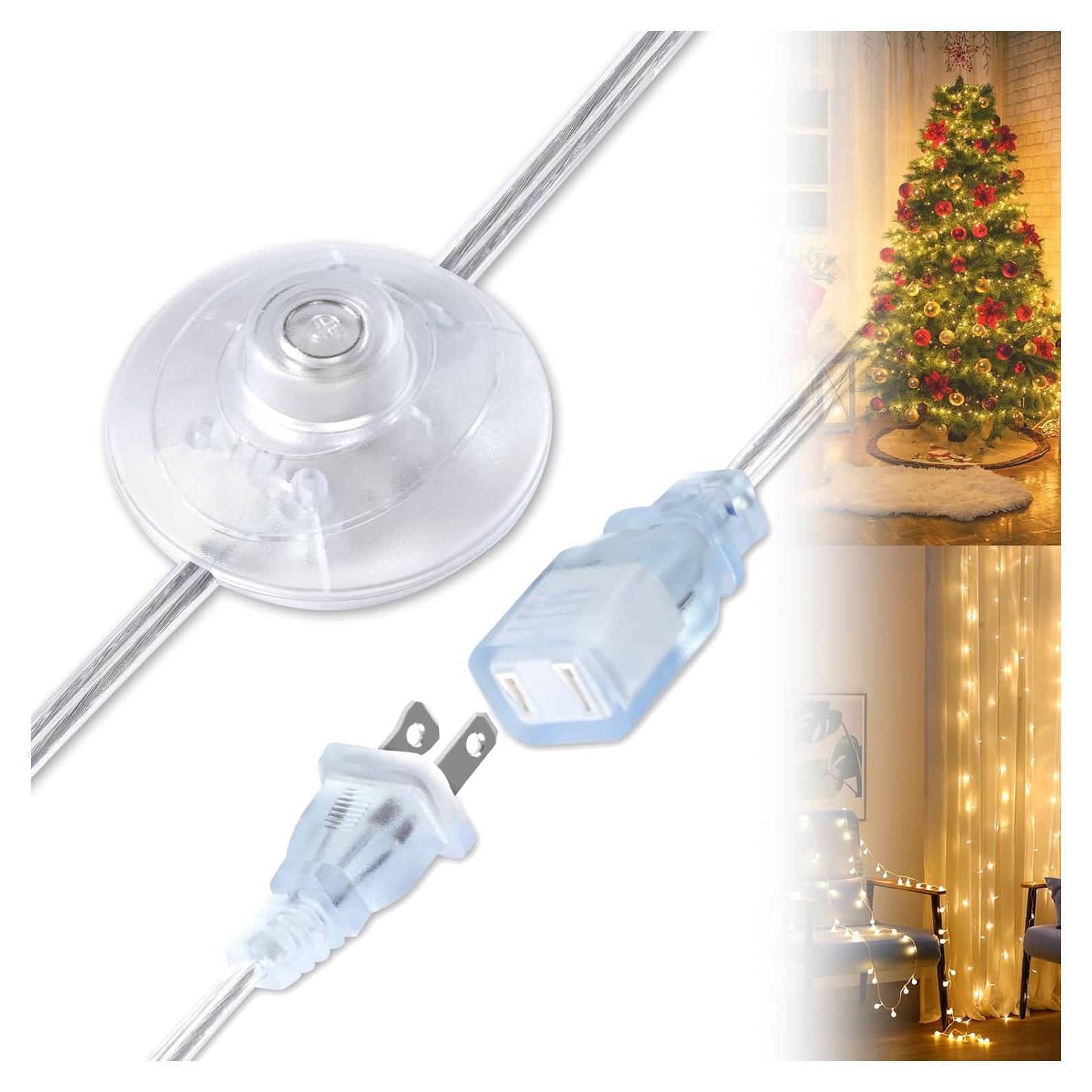 Interruptor de Pedal de Pie Kofuyni 6ft con Cable Claro 3A 125V