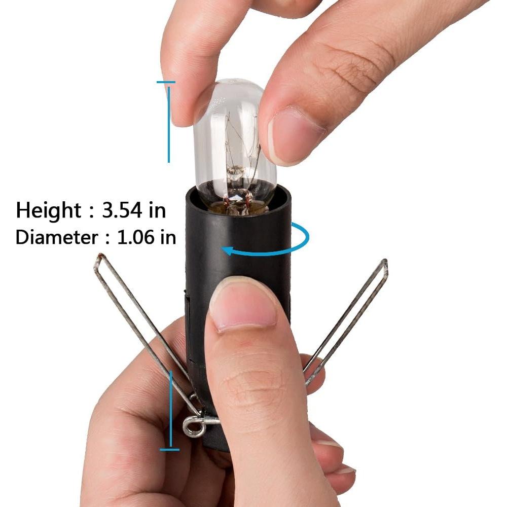 Cable de Reemplazo con Regulador y 6 Bombillas E12 25W para Lámpara de Sal