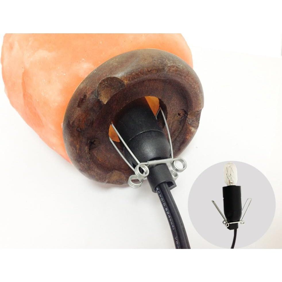 Cable de Reemplazo con Regulador y 6 Bombillas E12 25W para Lámpara de Sal