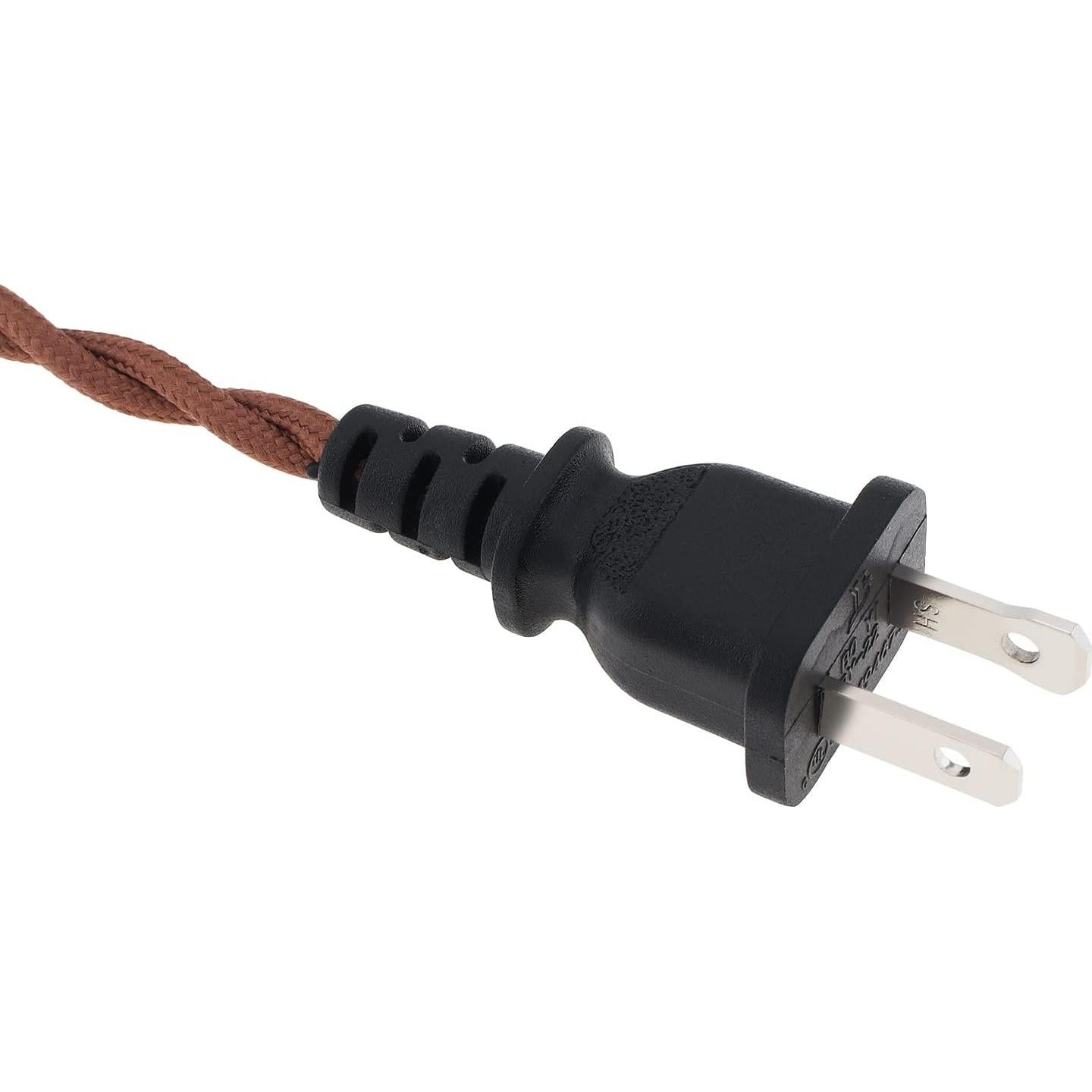 Cable de Lámpara Vintage RTNLIT 2.5M con Interruptor y Enchufe