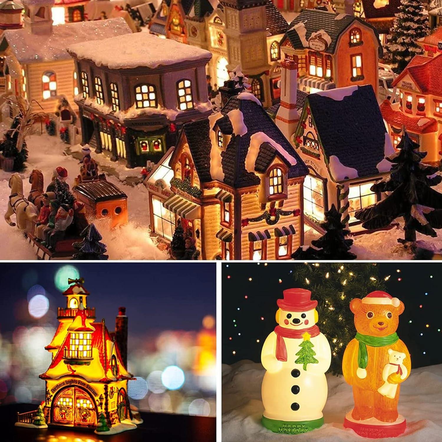 Juego de 4 Cables de Luz C7 con Bombilla Incandescente 1.83m