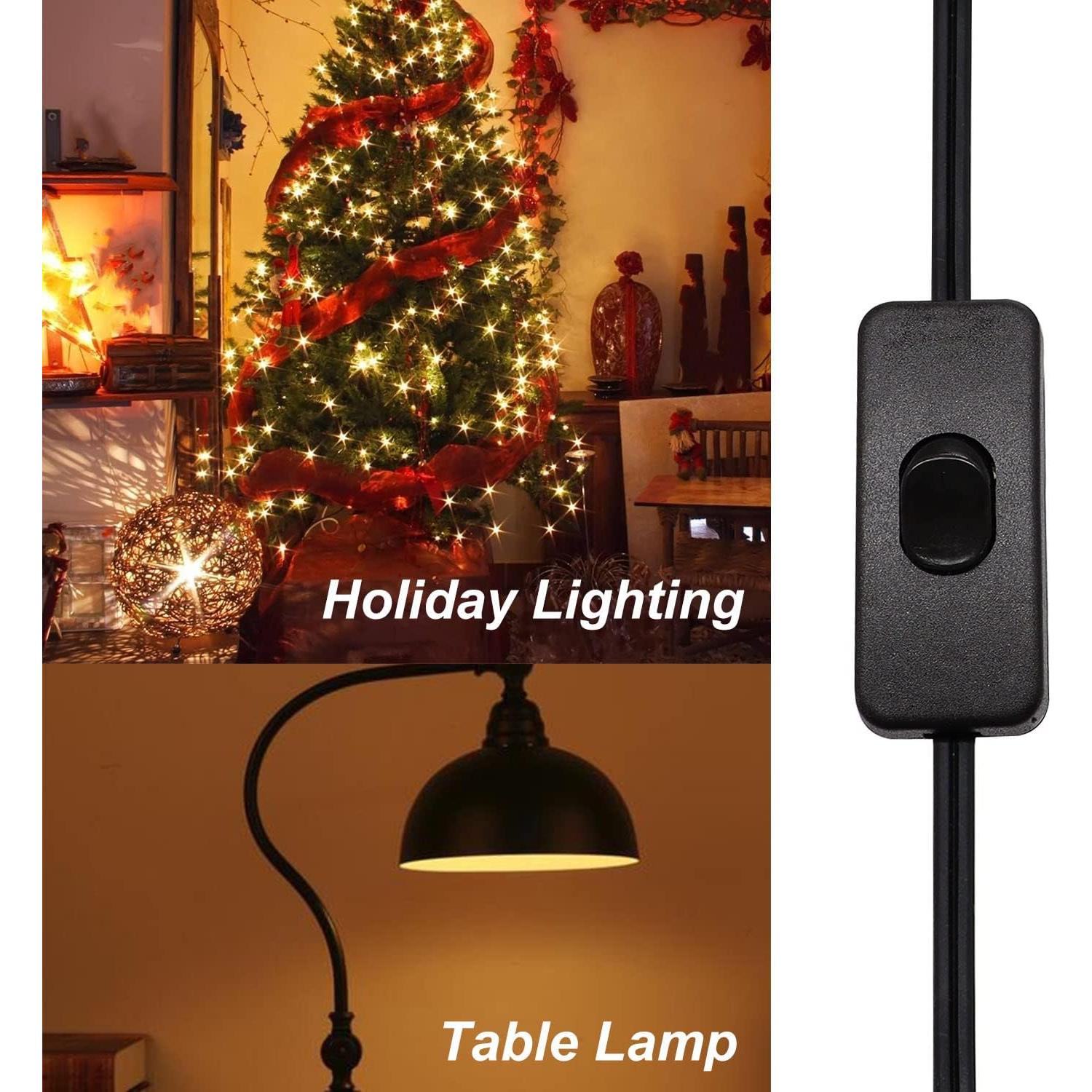 Cable de Lámpara Weideer 1.8m con Interruptor de Encendido/Apagado