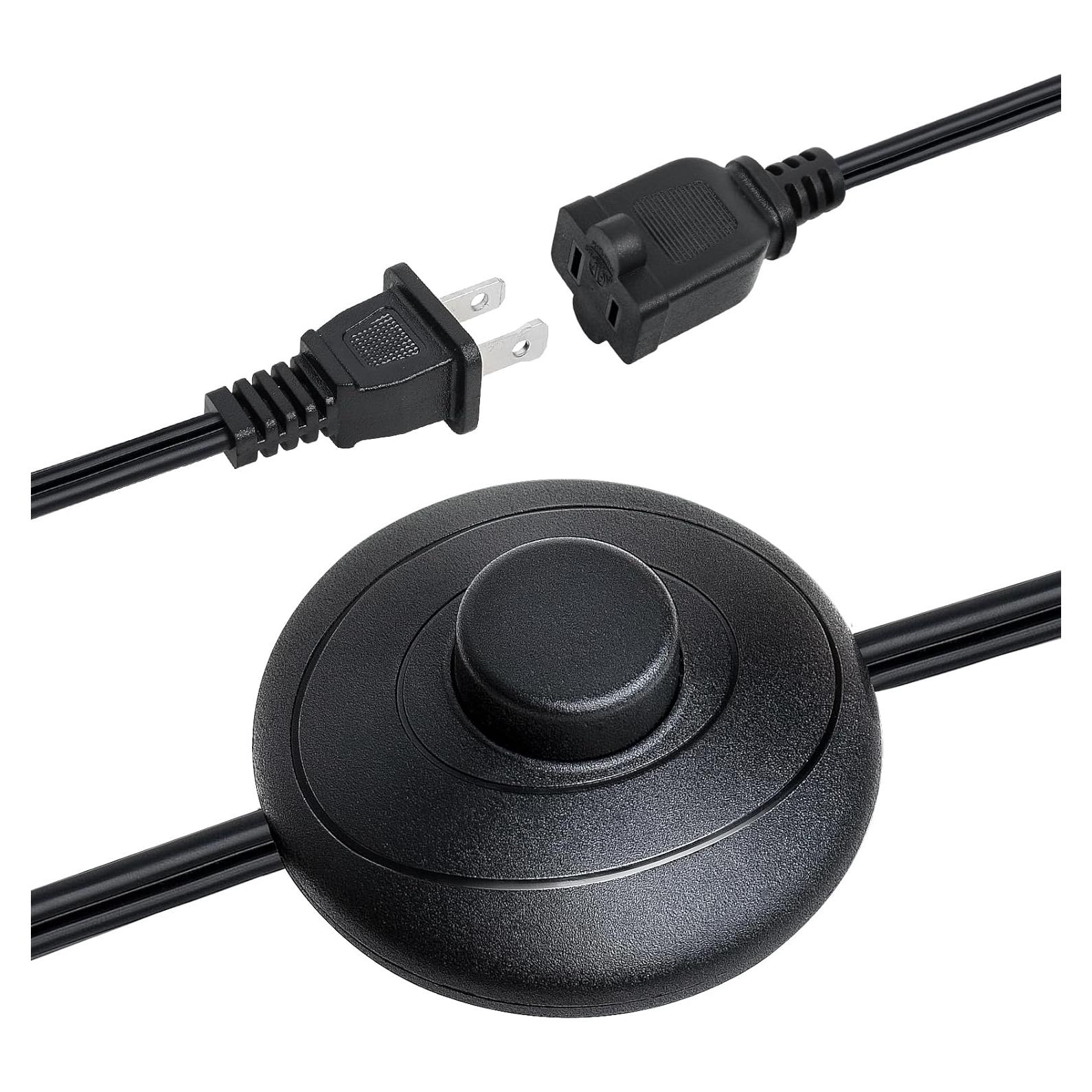 Interruptor de Pedal Umitiu 1.8m para Lámparas y Herramientas