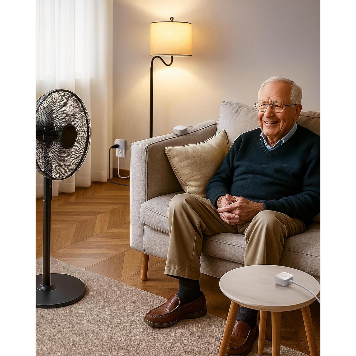 Cable de Extensión SURAIELEC 1.83m con Interruptor Blanco - Paquete de 2