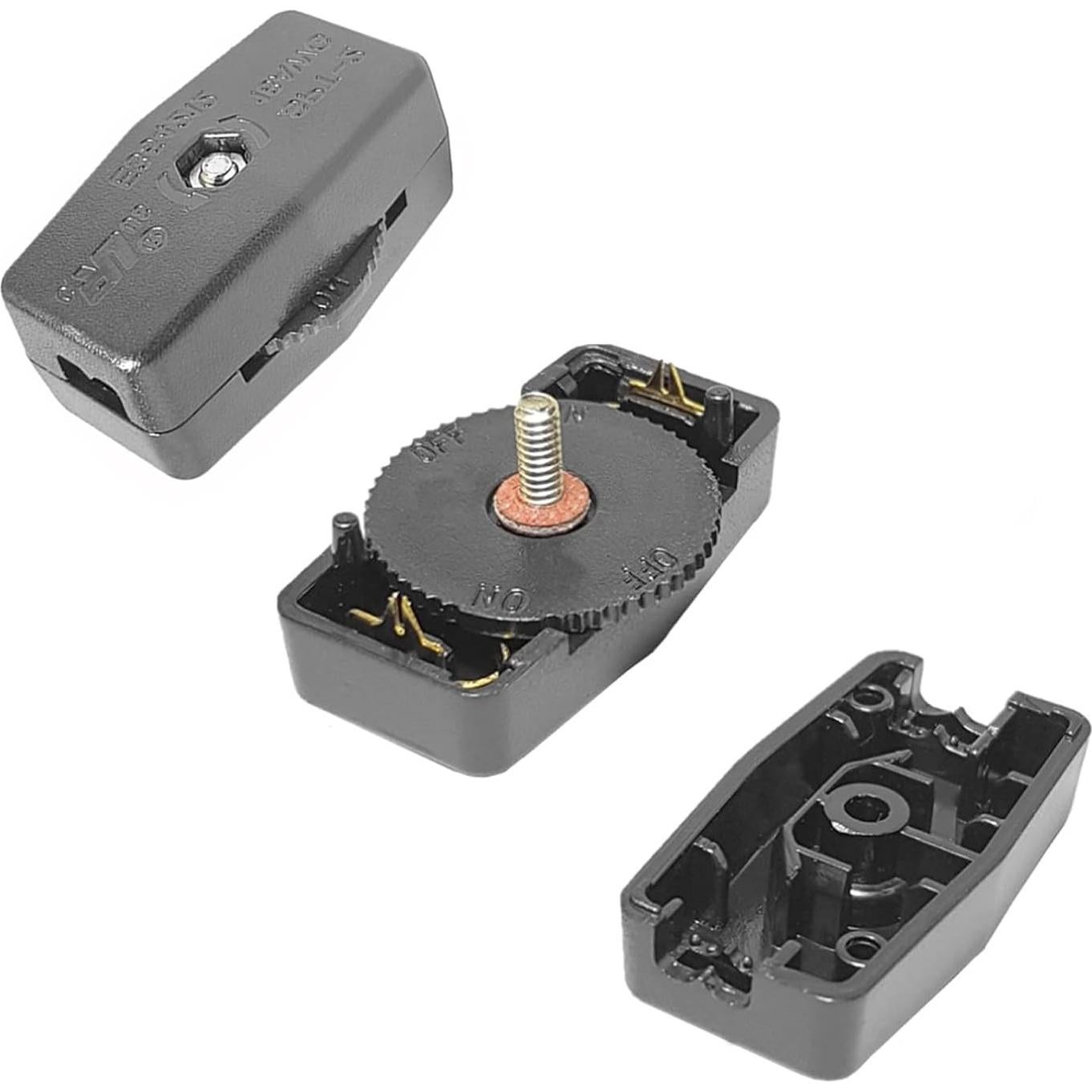 Interruptor de Cable en Línea QPINGH, Paquete de 6, 6A 125V