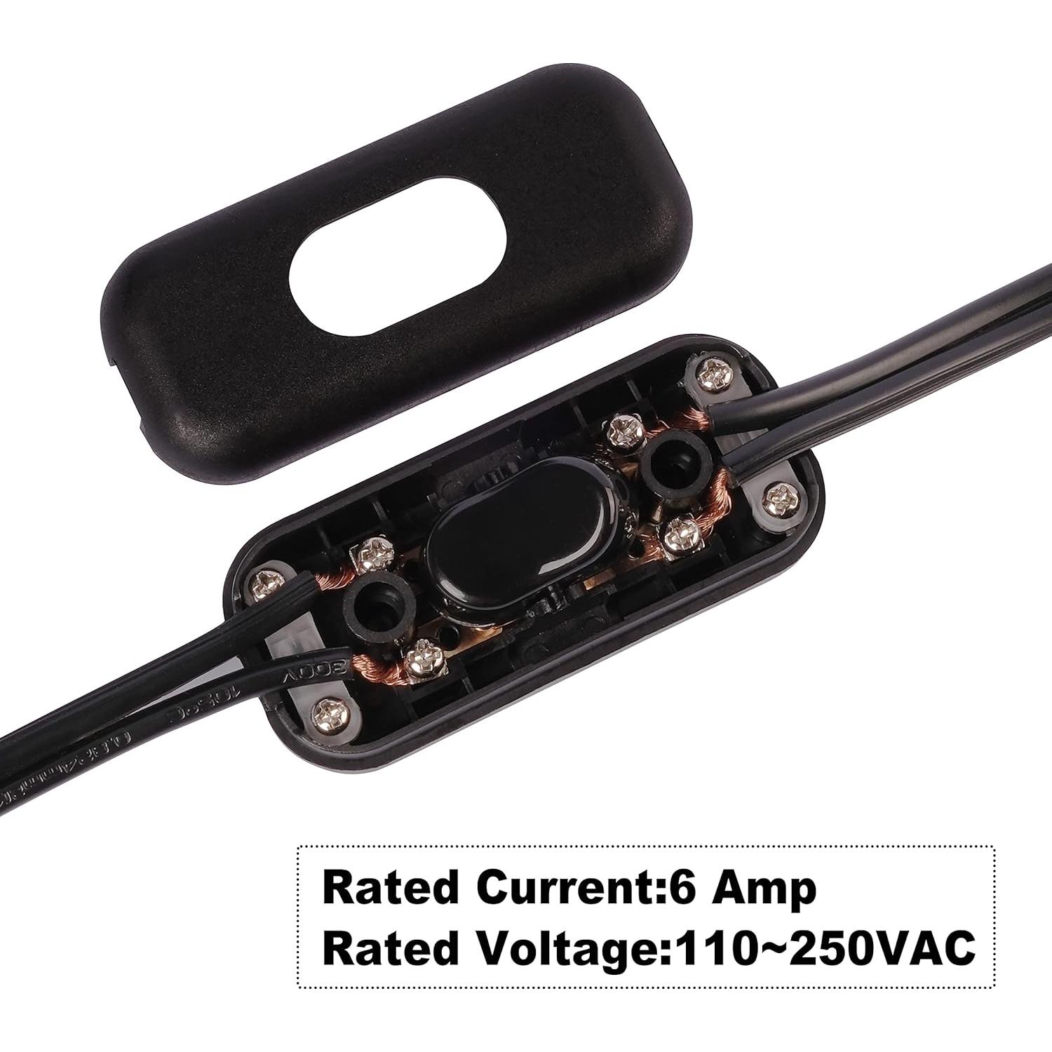 Interruptor de Cable Venforze On/Off 10A 250V Paquete de 5