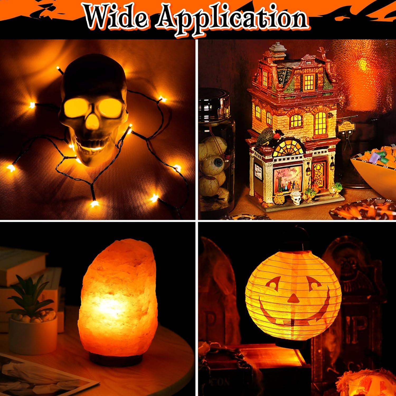 Kit de Iluminación LED Naranja Enhon con 2 Cables y Bombillas