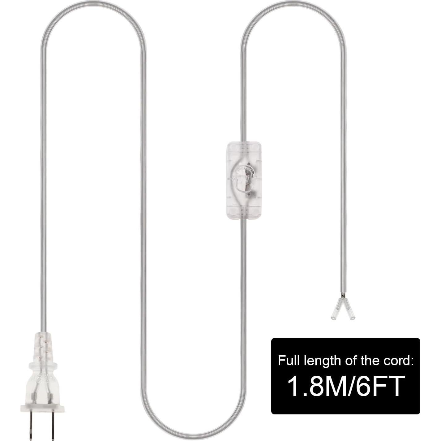 Cable de Lámpara RTNLIT 1.8M con Interruptor y Enchufe