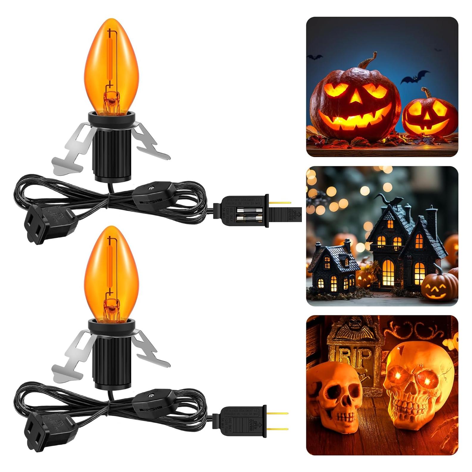 Kit de Cable Accesorio LED Naranja Meonum 1.83m 2 Piezas