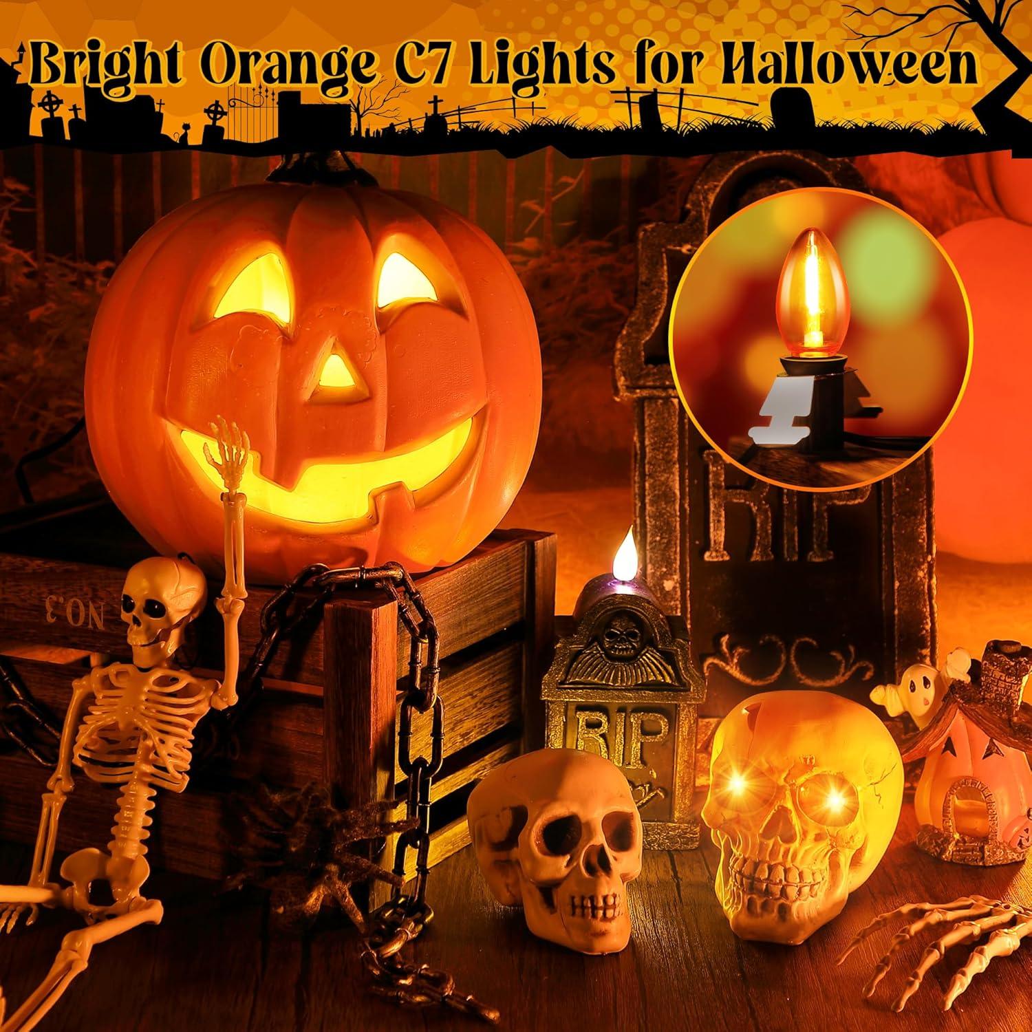 Kit de Cable Accesorio LED Naranja Meonum 1.83m 2 Piezas