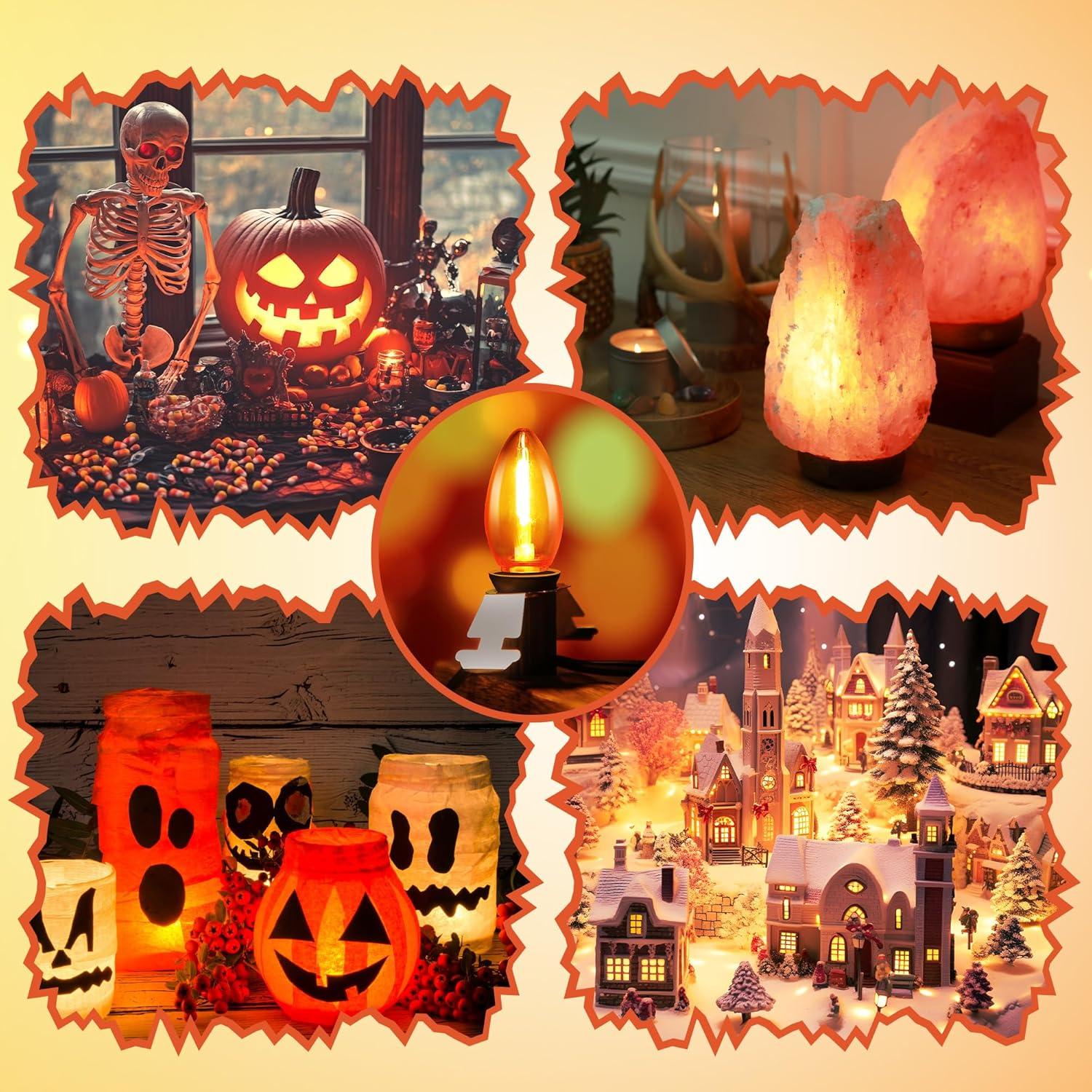 Kit de Cable Accesorio LED Naranja Meonum 1.83m 2 Piezas