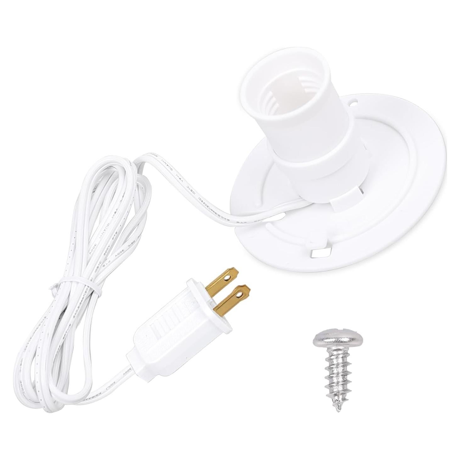 Kit de Cable de Luz E27/E26 Basysion para Decoración Navideña