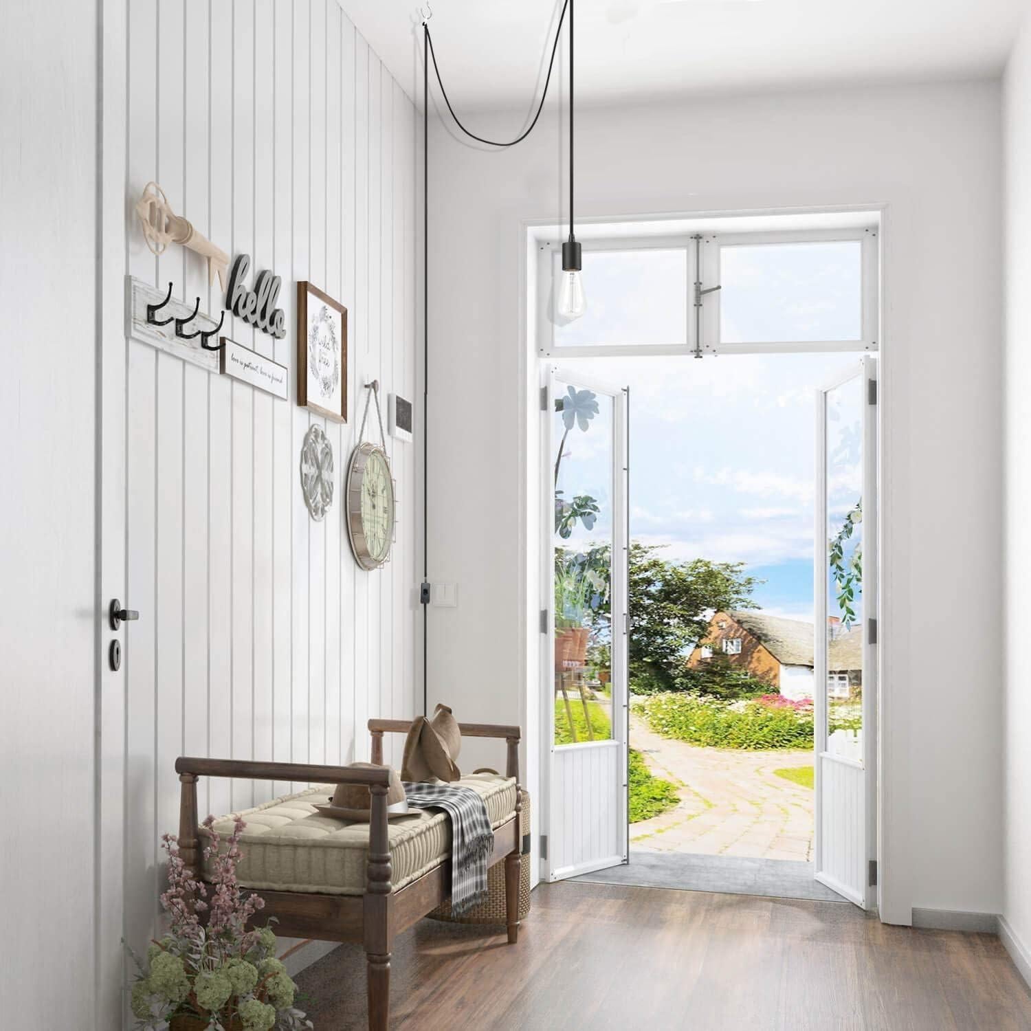 Luz Colgante Kumtin Smart 4.57m con Socket E26 y Interruptor