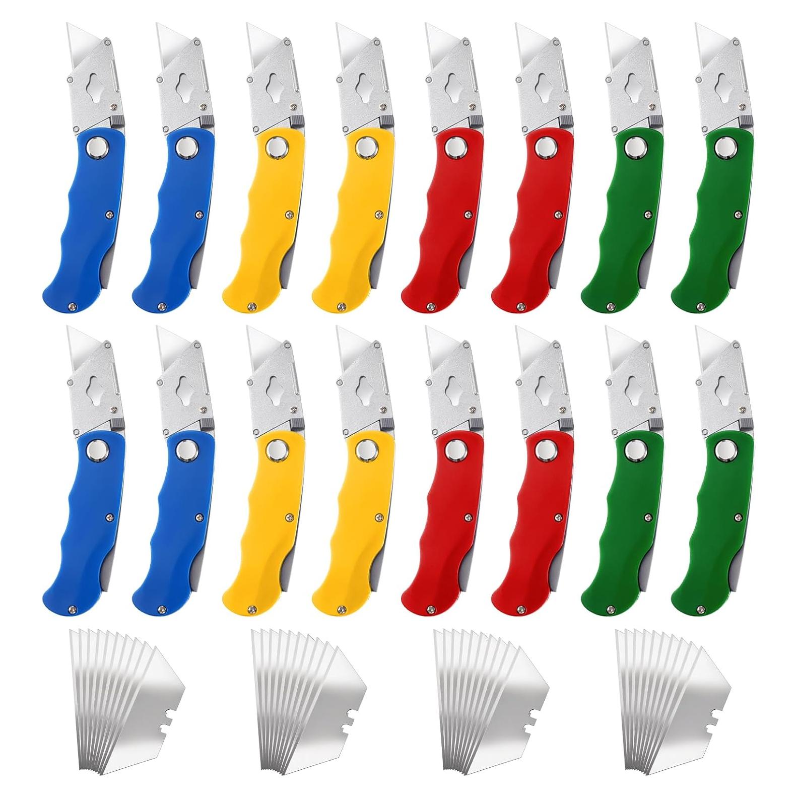 Cuchillo Utility Plegable DIVINA VITAE 16Pcs con 40 Cuchillas