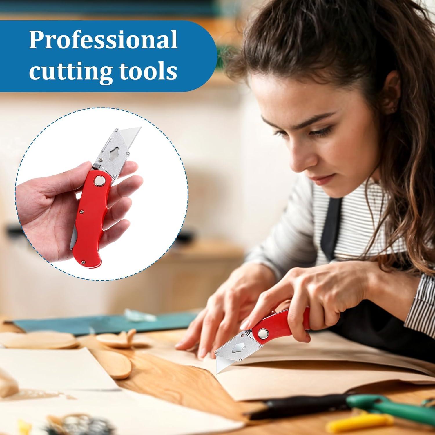 Cuchillo Utility Plegable DIVINA VITAE 16Pcs con 40 Cuchillas