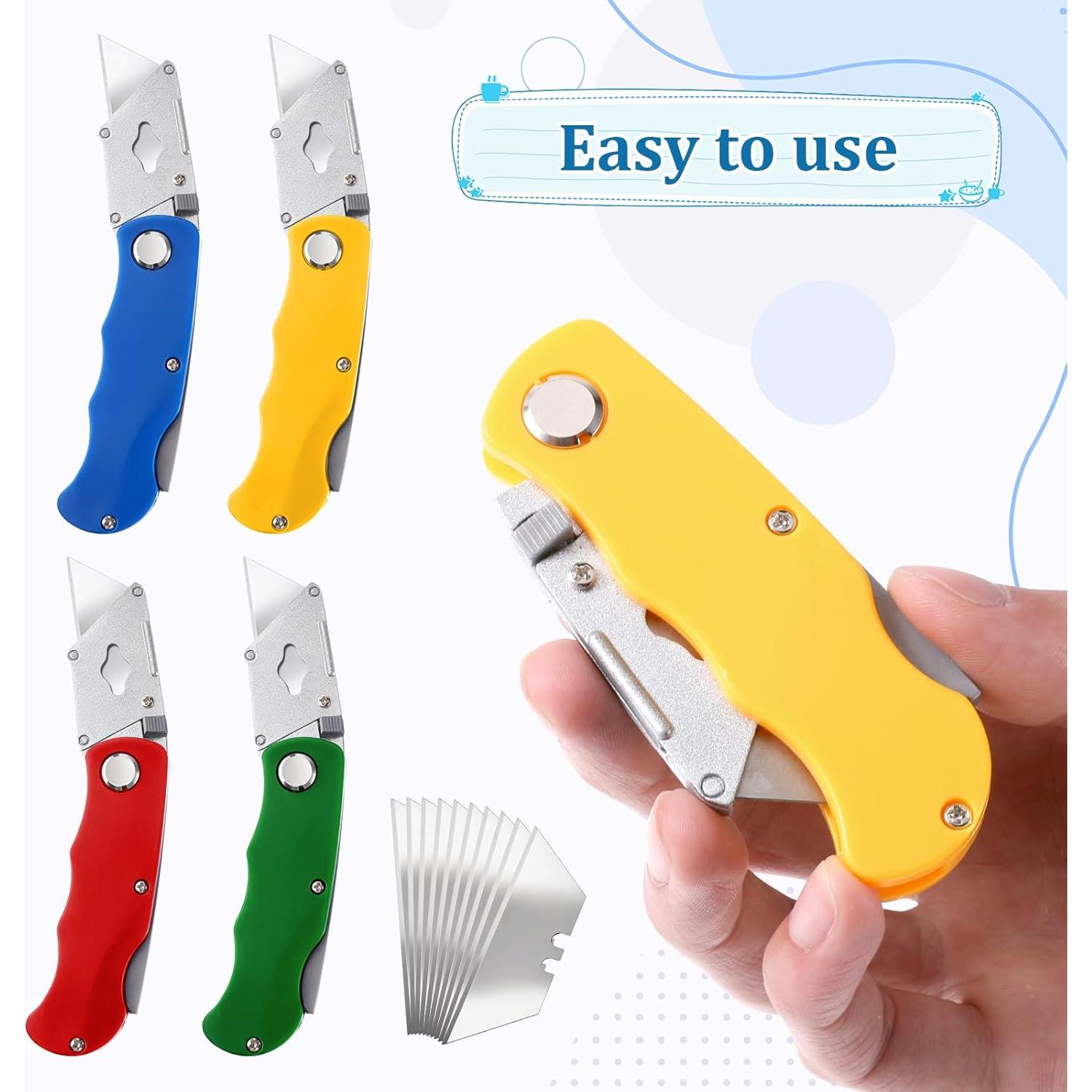 Cuchillo Utility Plegable DIVINA VITAE 16Pcs con 40 Cuchillas