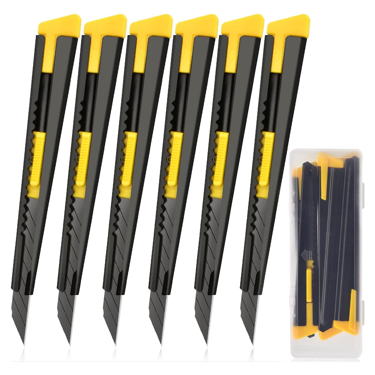 Cortador de Cajas Retráctil CAPHONT 6 Paquetes 9mm Acero