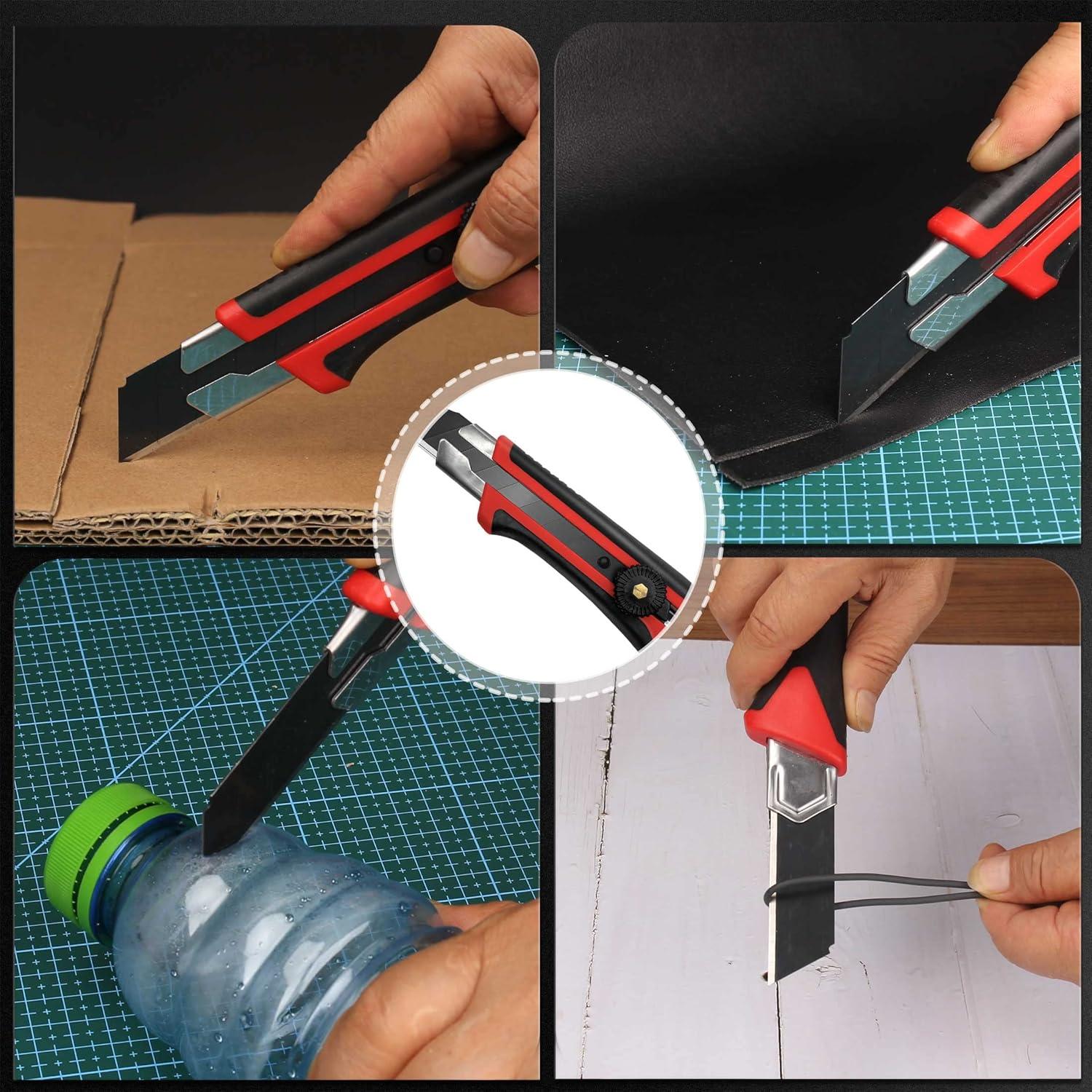 Cuchillo Utilitario HAUTMEC 25mm con 10 Cuchillas SK2H