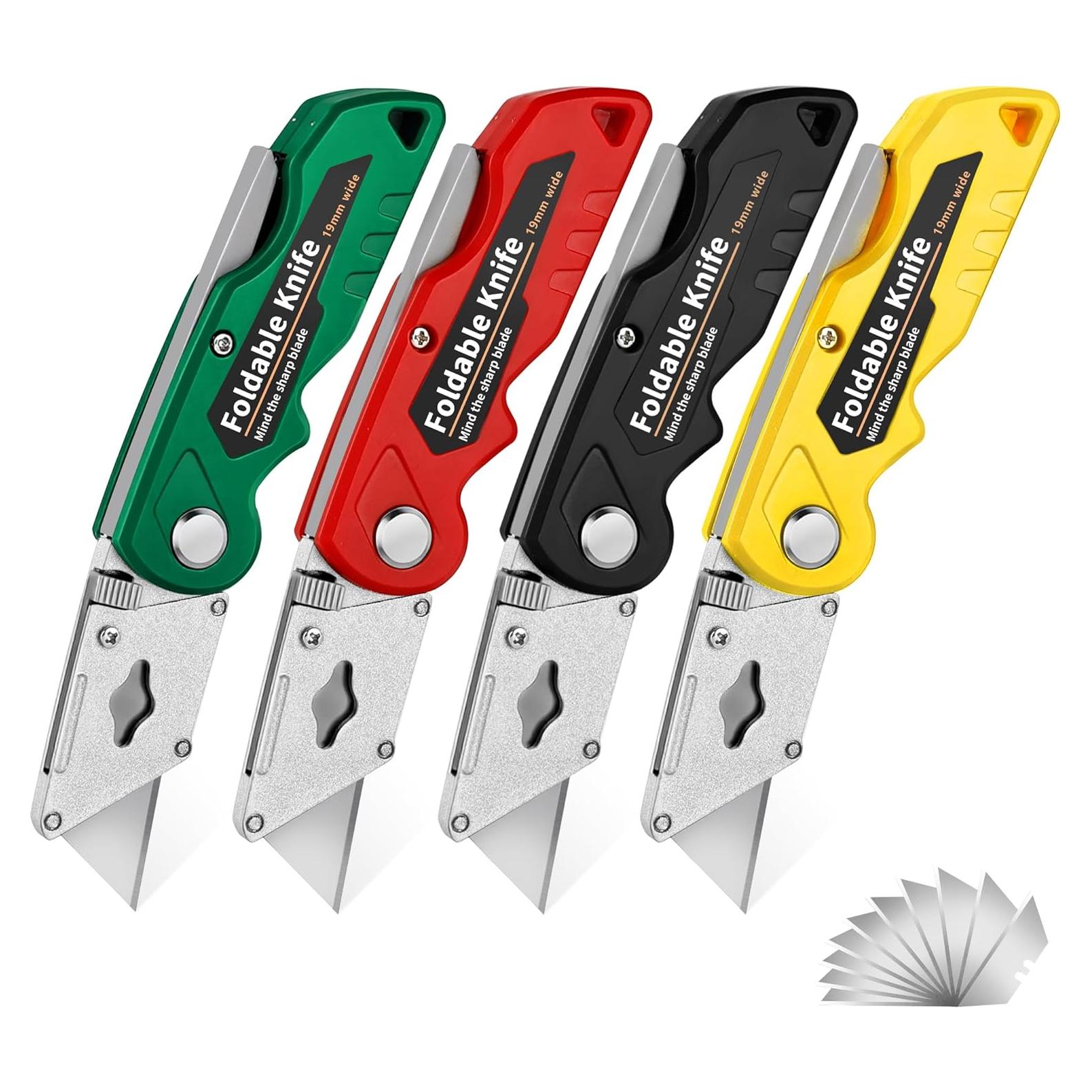 Cortador de Cajas YC Kitchen 4 Piezas con 10 Cuchillas Extra