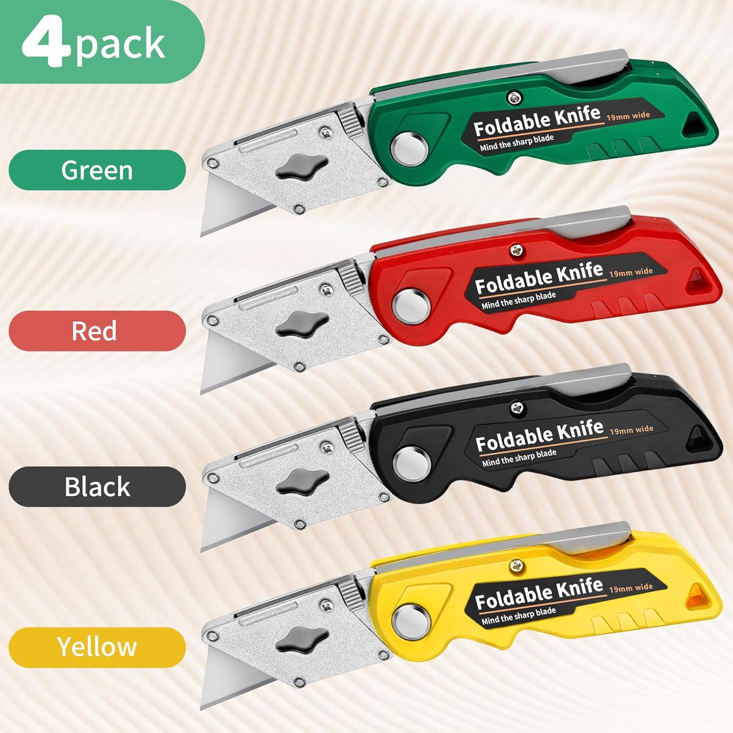 Cortador de Cajas YC Kitchen 4 Piezas con 10 Cuchillas Extra