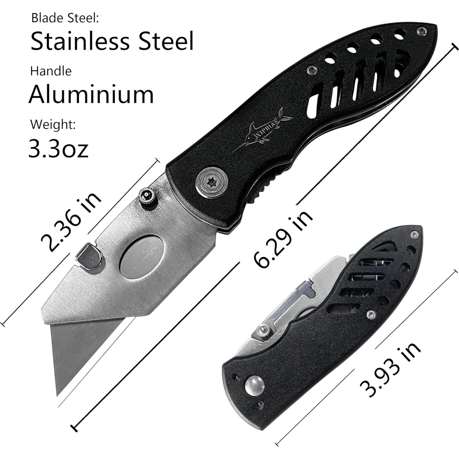 Cuchillo Utility Plegable XIPHIAS X-UPK004 con 5 Cuchillas