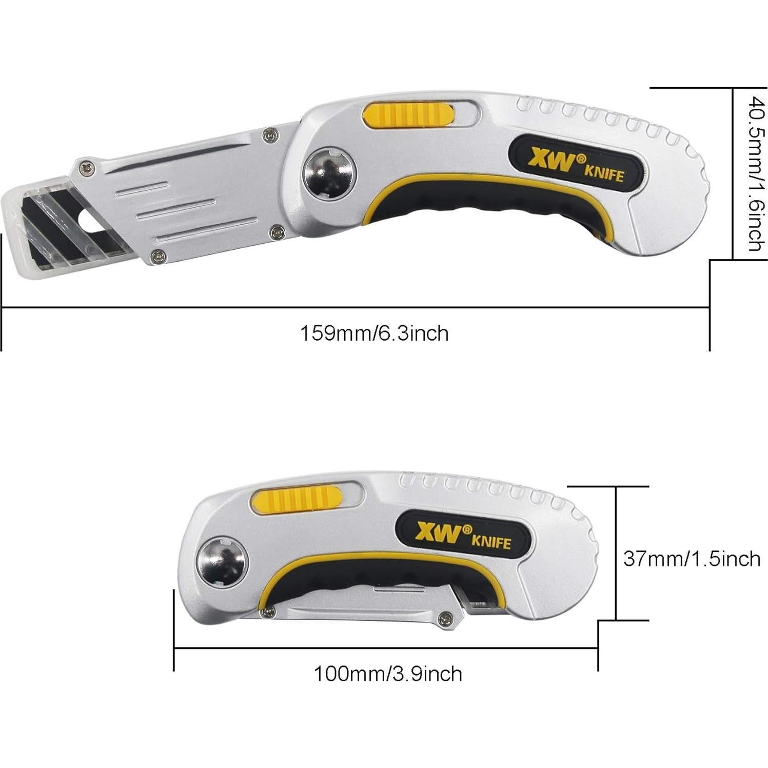 Cuchillo Plegable para Alfombra XW con 5 Cuchillas Extra