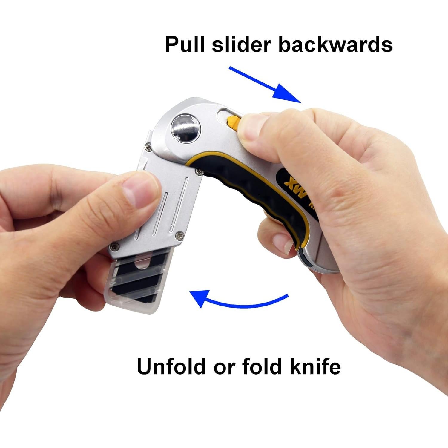 Cuchillo Plegable para Alfombra XW con 5 Cuchillas Extra