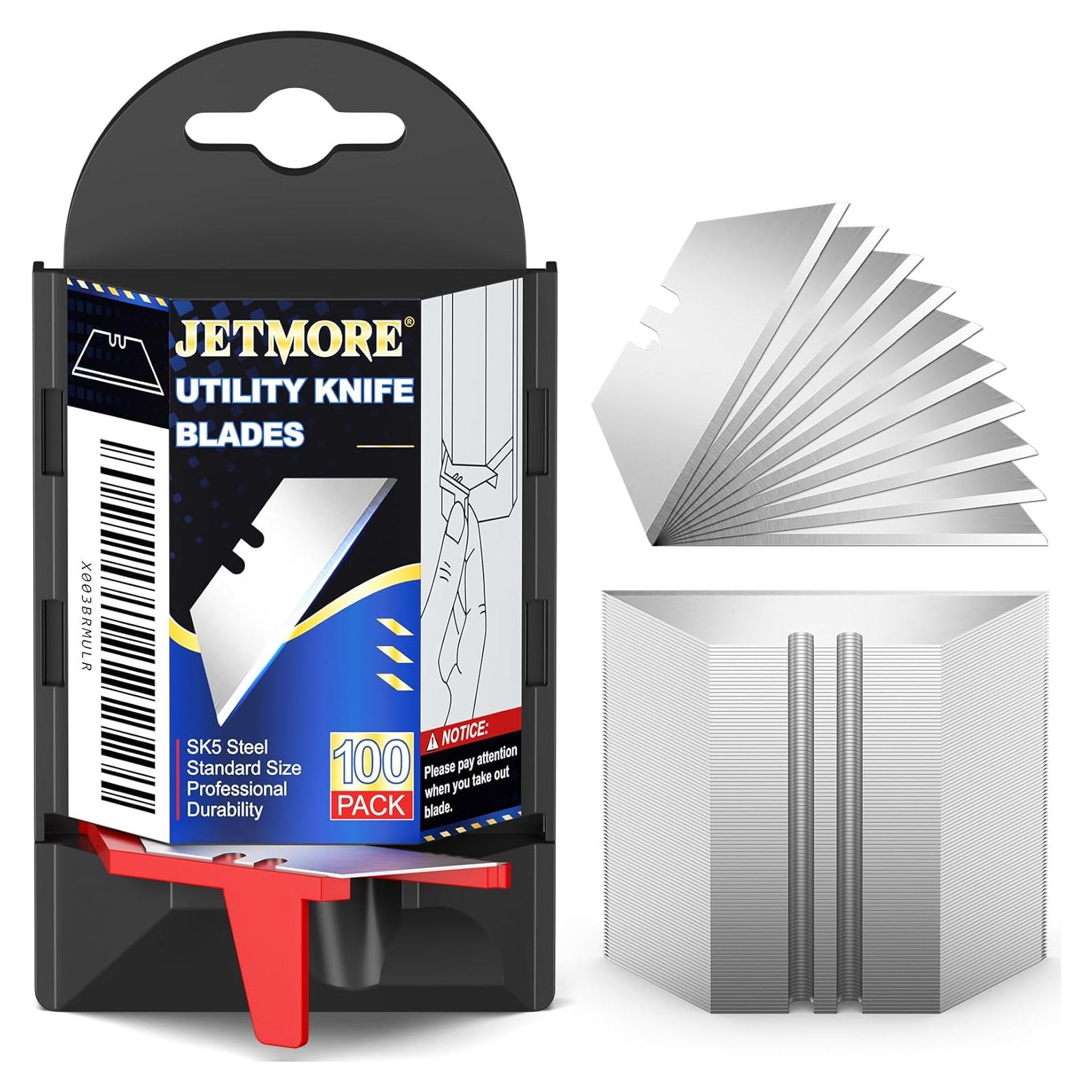 Hojas de Cuchillo Utilitario Jetmore 100 Piezas Acero SK5