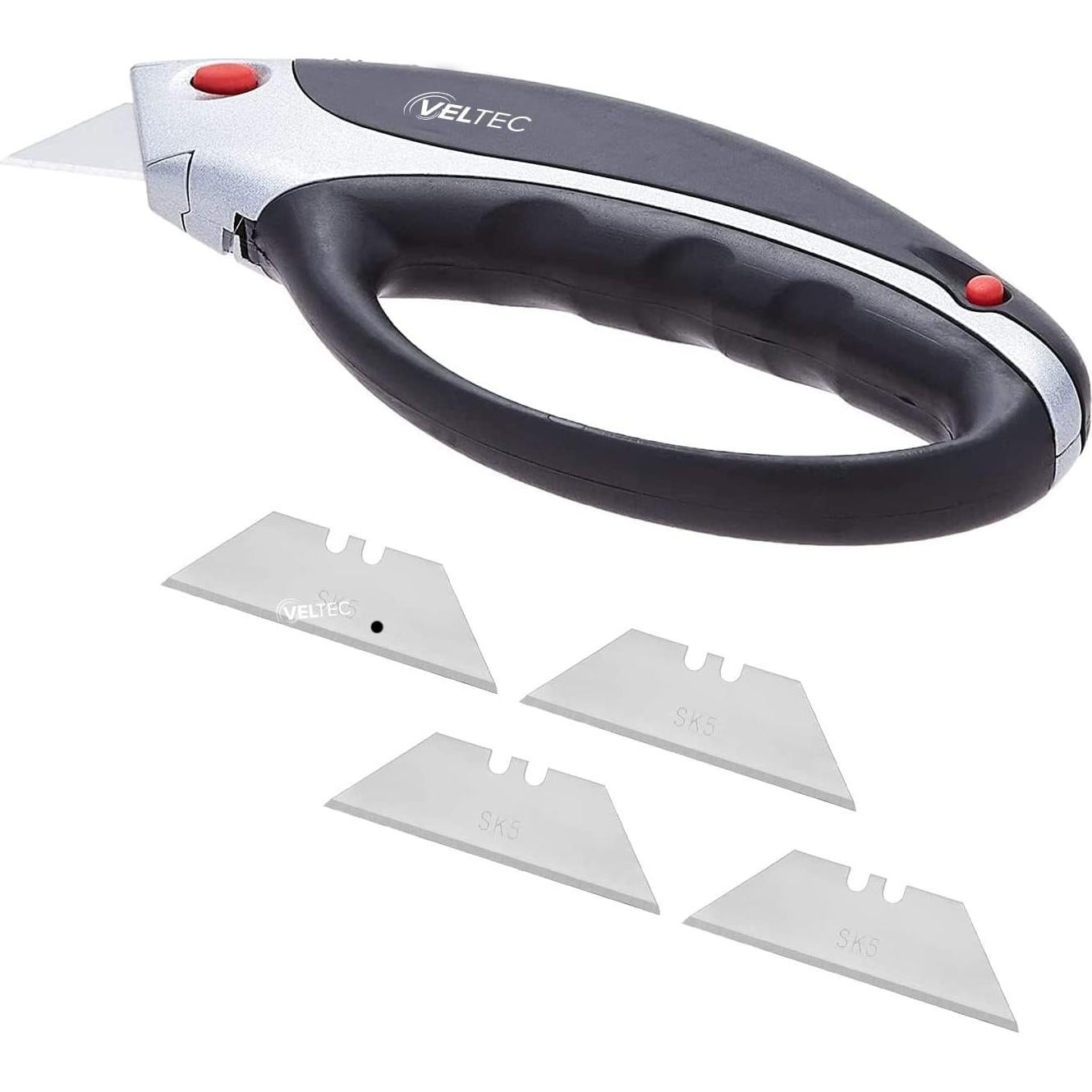 Cuchillo Utilitario Retráctil Veltec HDSK5 Ergonómico 17.15cm