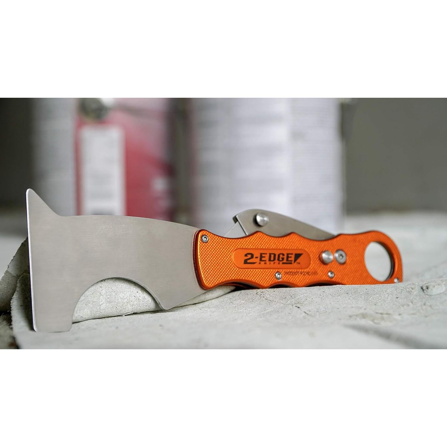 Cuchillo Utilitario Zorr 2-Edge Aluminio Naranja 226g