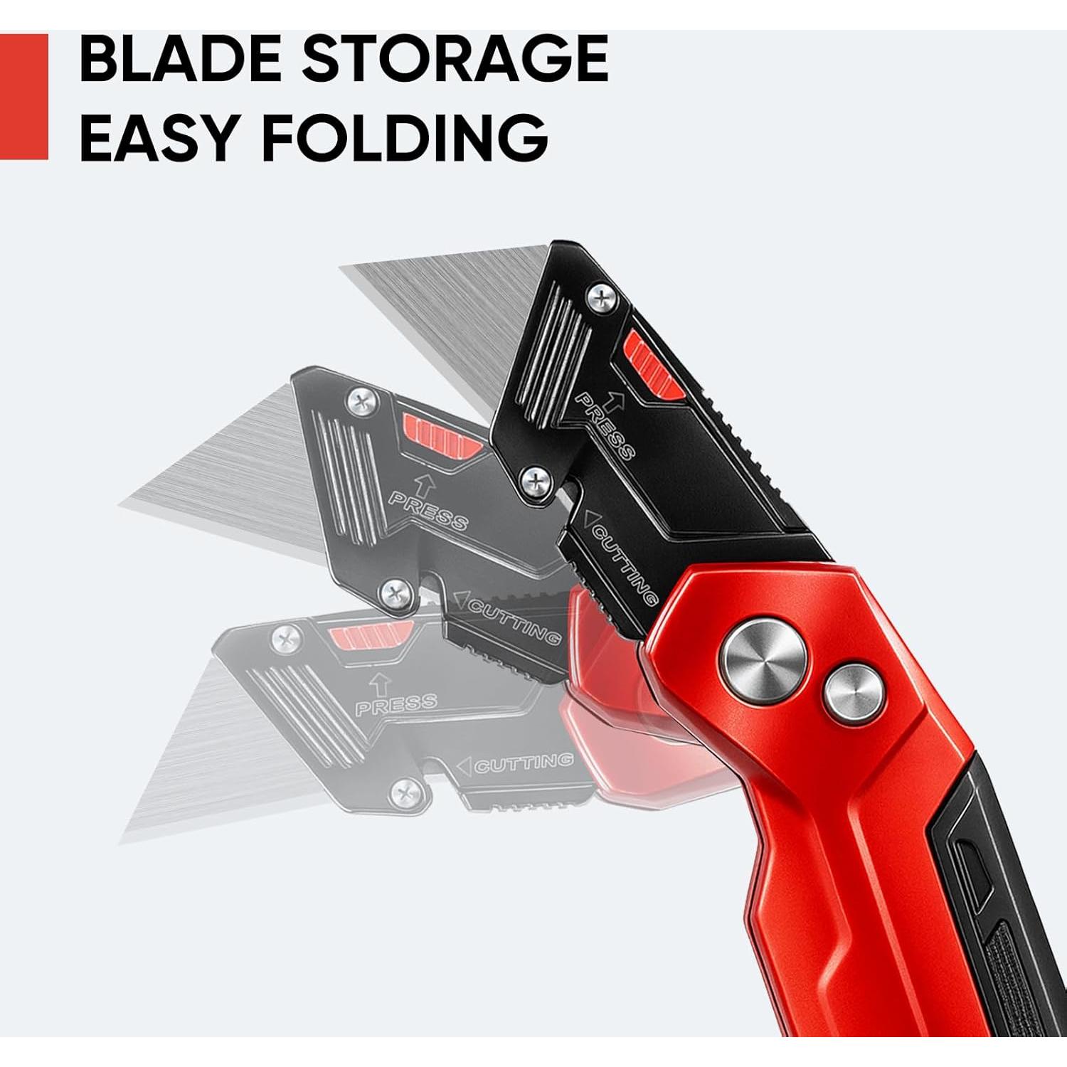 Cuchillo Utility Plegable STEELITE con 10 Cuchillas Extra