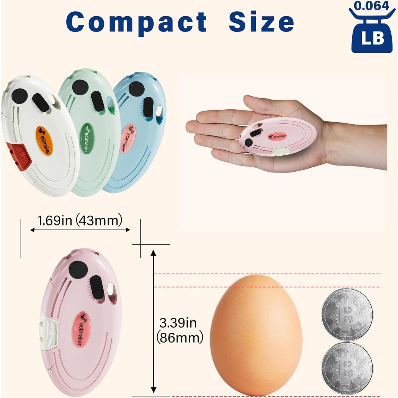 Paquete de 4 cuchillos utilitarios Scimaker con 10 hojas