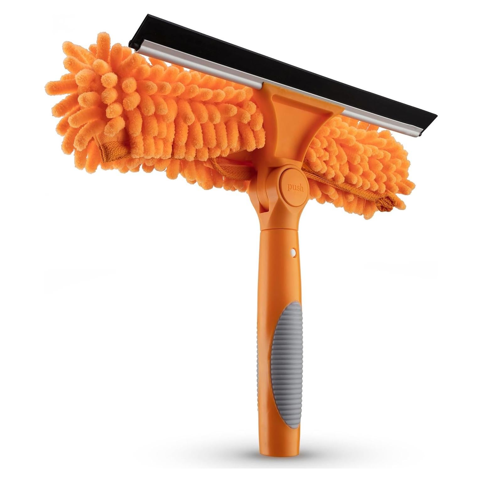 Limpiaparabrisas y Paño de Microfibra 2-en-1 Extend-A-Reach