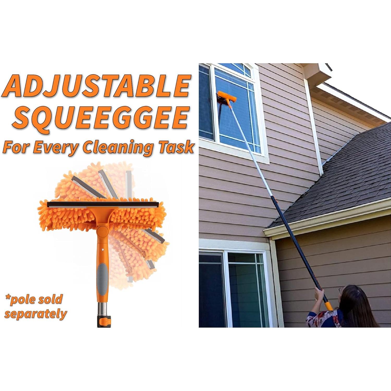 Limpiaparabrisas y Paño de Microfibra 2-en-1 Extend-A-Reach