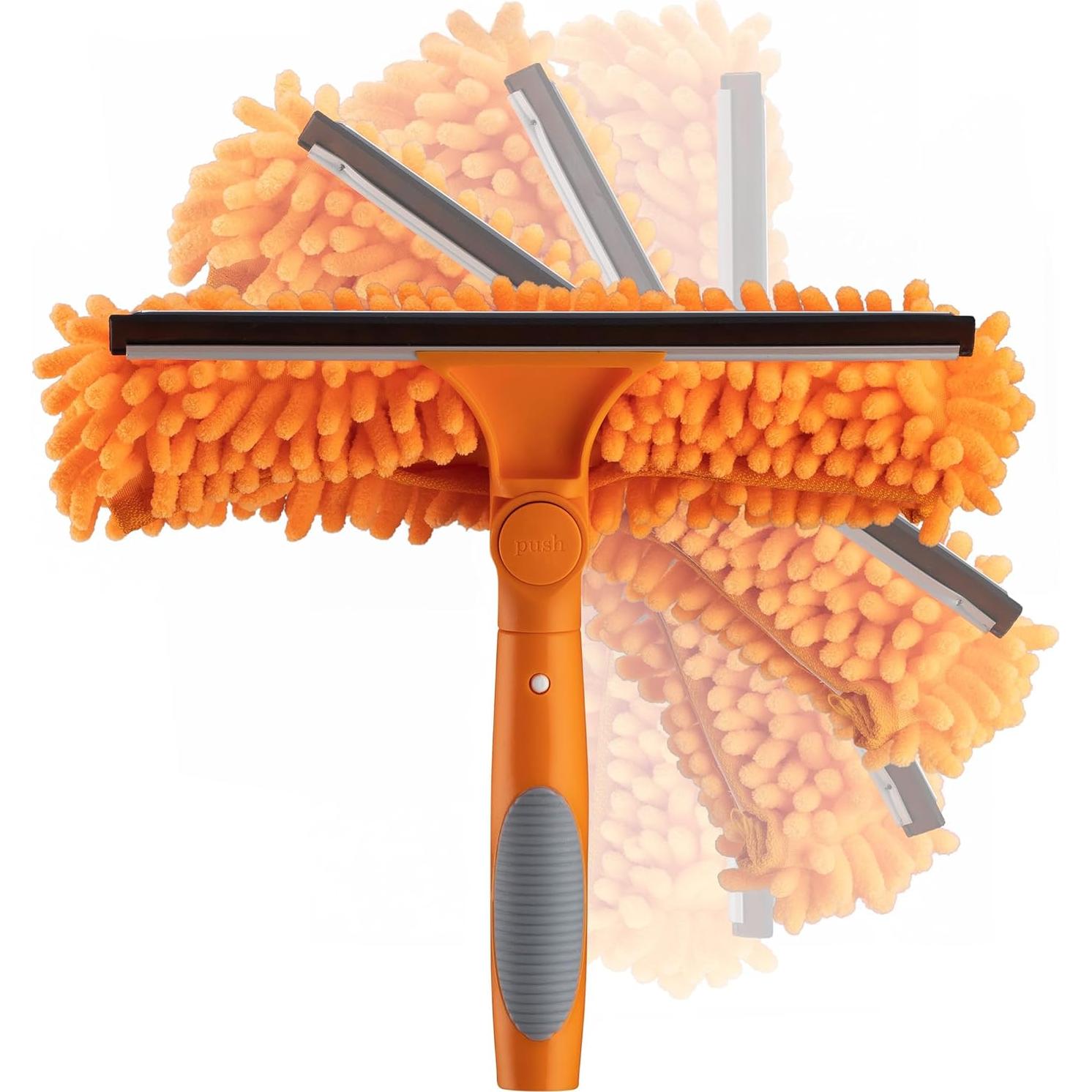 Limpiaparabrisas y Paño de Microfibra 2-en-1 Extend-A-Reach