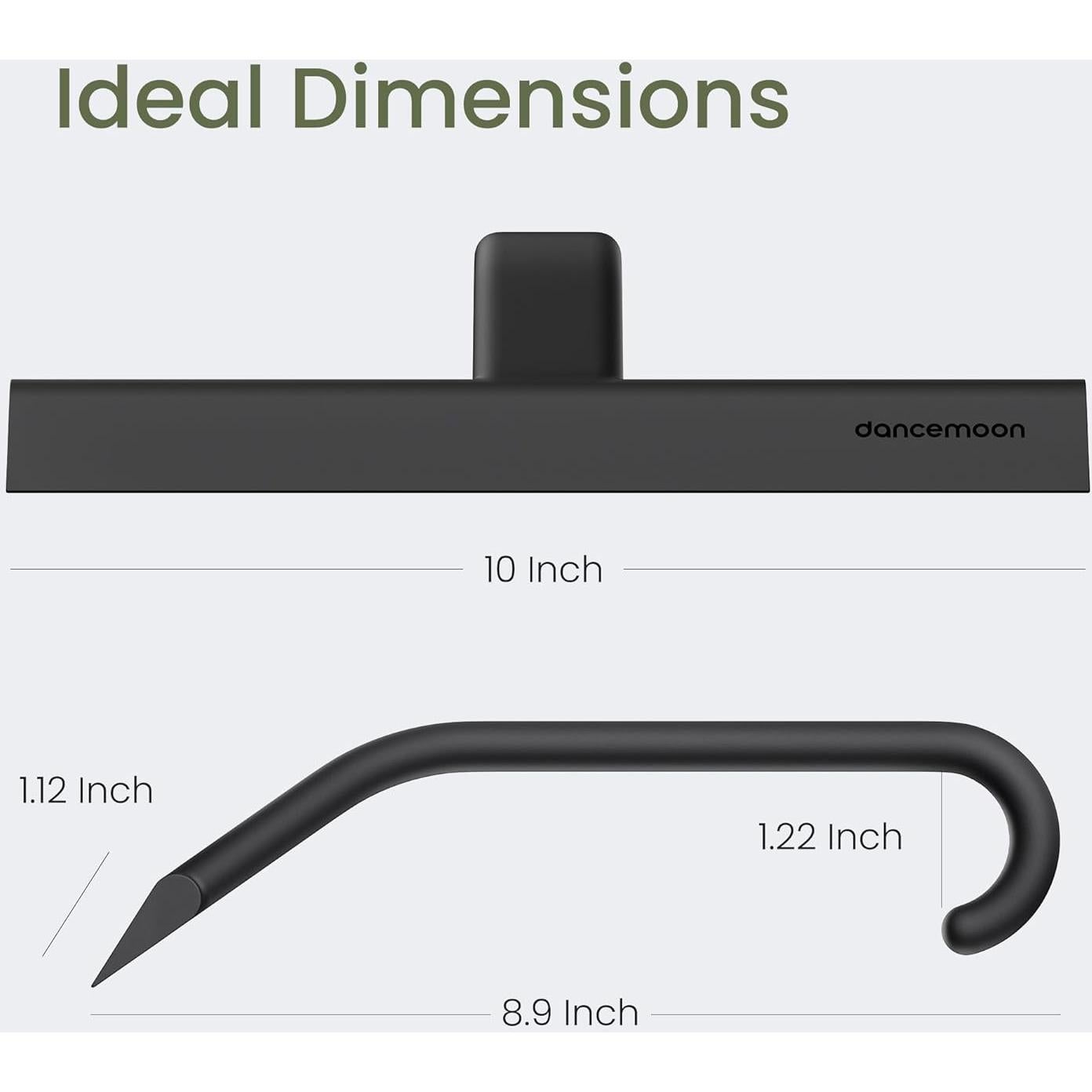 Limpiaparabrisas de Ducha dancemoon JustHang 25.4 cm Negro