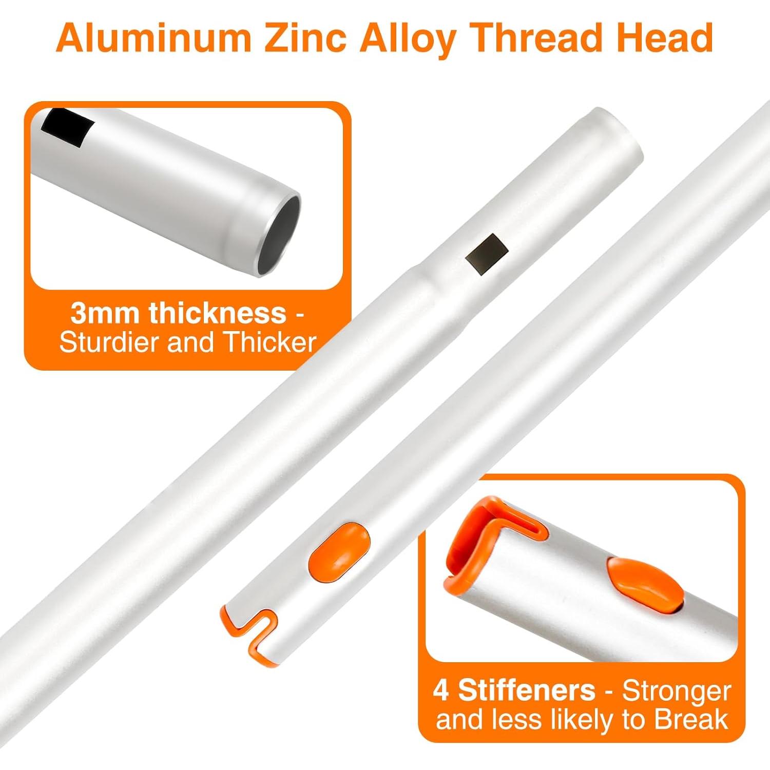 Limpiador de Ventanas 2-en-1 Lomida con Polo Telescópico 157 cm