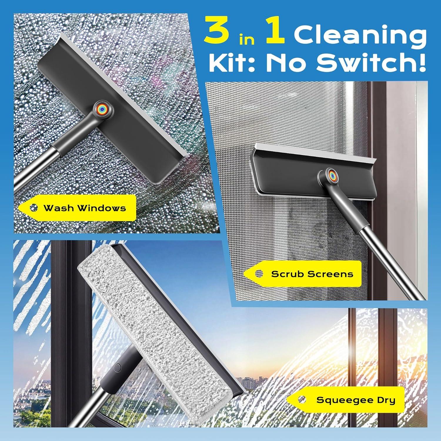 Limpiaparabrisas 3 en 1 TidyTale con extensión 139.7 cm