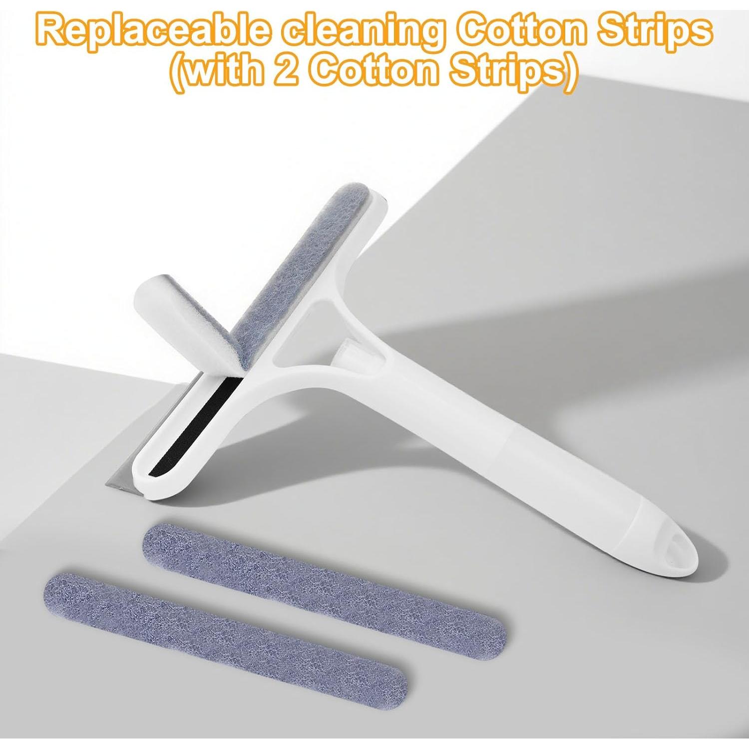 Limpiador de Ventanas 3 en 1 FZHZVVZPY con Pulverizador y Tiras Reemplazables