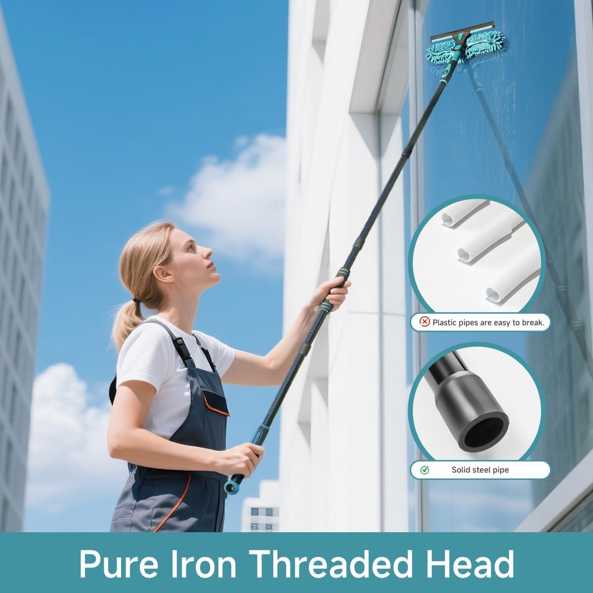 Limpiacristales AIDELY 62" Telescópico 2 en 1 con Recambios