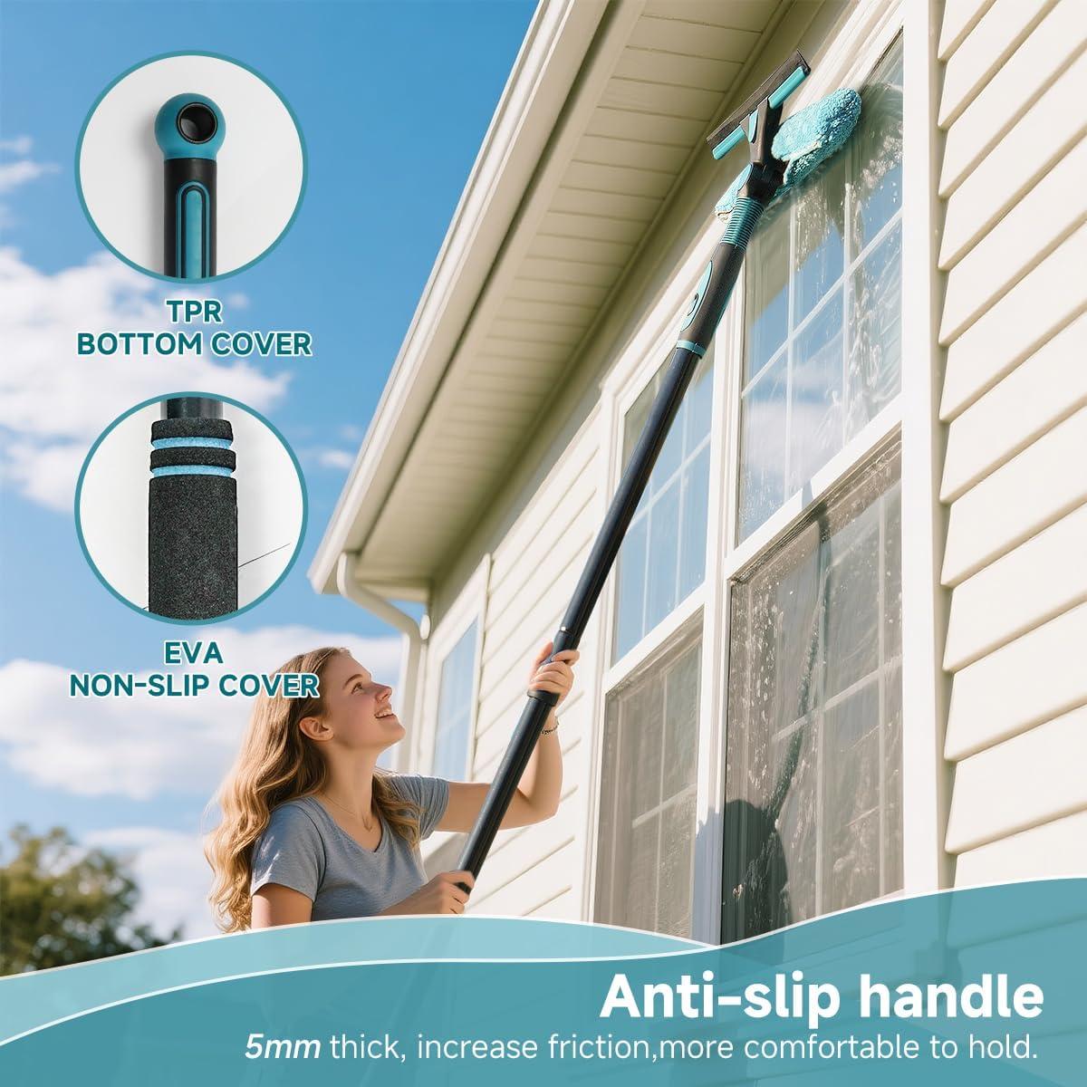 Limpiacristales AIDELY 62" Telescópico 2 en 1 con Recambios